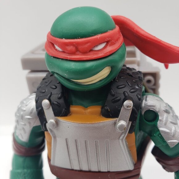 2012 TMNT Figurine Flingers Sai Throwing Raphael Figure Ninja Turtles Figure /FF - Picture 3 of 5